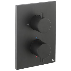 Crosswater Crossbox MPRO Single Outlet Mixer Shower Valve - Matt Black (PROCB1000RM) - main image 1
