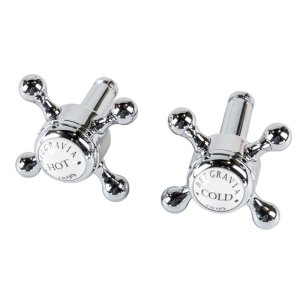 Crosswater Lever for Belgravia Crosshead Range - Chrome (57BLH) - main image 1