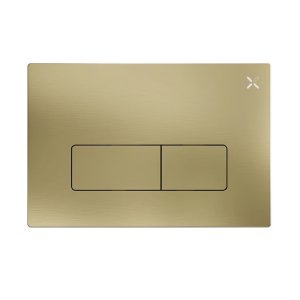 Crosswater MPRO Flush Plate - Brushed Brass (MPROFLUSHF) - main image 1