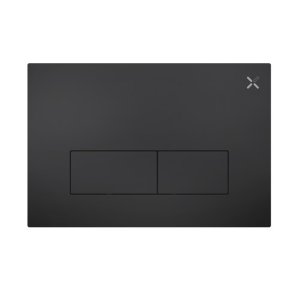 Crosswater MPRO Stainless Steel Flush Plate - Matt Black (MPROSPLATEMB) - main image 1