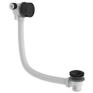 Crosswater Overflow Bath Filler With Waste - Matt Black (PRO0355M) - main image 1