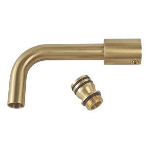 Crosswater PRO120 140mm Spout - Brushed Brass (PRO120SPOUT140F) - main image 1