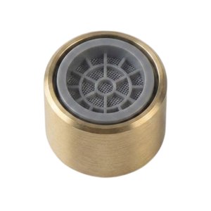 Crosswater PRO416 Aerator Housing & Aerator - Brushed Brass (PRO416AERATORF) - main image 1