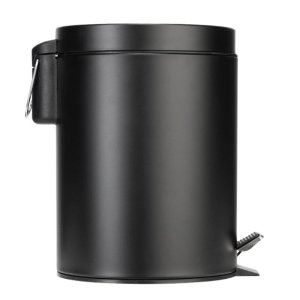 Croydex 5L Soft Close Matt Black Pedal Bin (AJ657321) - main image 1