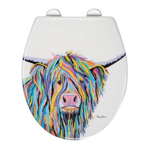 Croydex Angus McCoo Flexi-Fix Toilet Seat - Steven Brown (WL604022) - main image 1