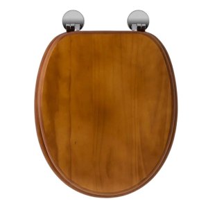 Croydex Antique Pine Flexi-Fix Toilet Seat (WL602250H) - main image 1