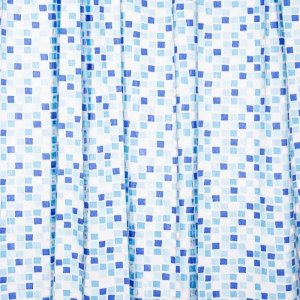 Croydex Blue Mosaic Shower Curtain (AE543424) - main image 1