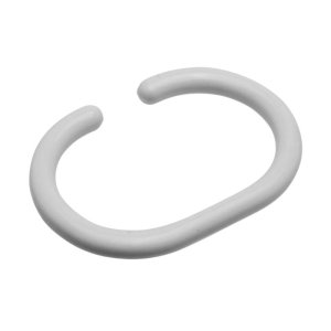Croydex C Shaped Curtain Ring - White (AK142122) - main image 1