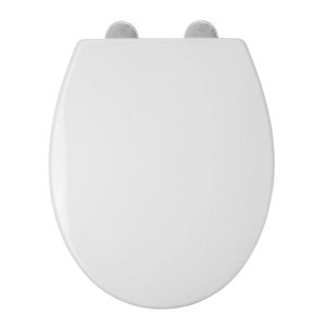 Croydex Corvo Stick 'N' Lock Toilet Seat - White (WL610622H) - main image 1
