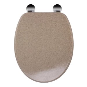Croydex Dorney Flexi-Fix Toilet Seat - Sandstone Effect (WL601915H) - main image 1