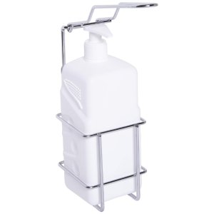 Croydex Elbow Operated Soap Dispenser - White/Silver (QM896741) - main image 1