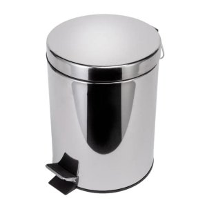 Croydex Five Litre Pedal Bin With Soft Close - Chrome (AJ657341) - main image 1