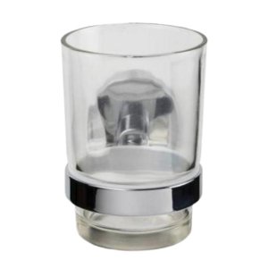 Croydex Flexi-Fix Britannia Tumbler and Holder - Chrome (QM581841) - main image 1