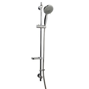 Croydex Flexi-Fix Contour Comfort large four spray shower set - chrome (AM182241) - main image 1