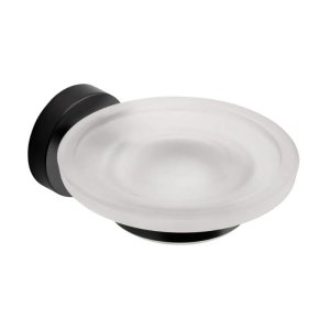Croydex Flexi-Fix Epsom Black Soap Dish and Holder (QM481921) - main image 1