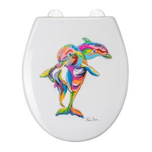 Croydex Hannah McWave Flexi Fix Toilet Seat - Steven Brown (WL604222H) - main image 1