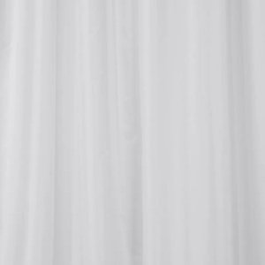Croydex Hygiene 'N' Clean Plain Textile Shower Curtain - White (AF286822H) - main image 1