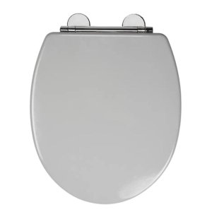 Croydex Luagno Flexi-Fix Wood Toilet Seat - Grey (WL601031H) - main image 1