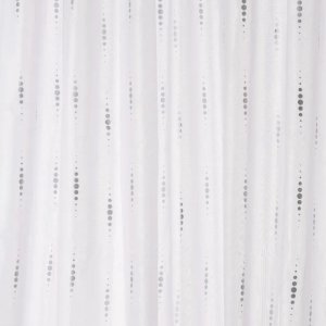 Croydex Silver Dotty Shower Curtain (AF671040H) - main image 1