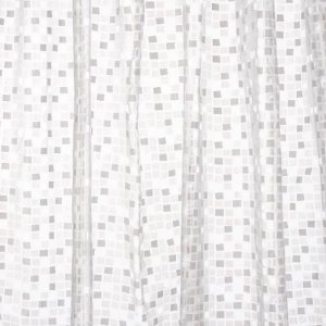 Croydex Silver Mosaic Shower Curtain (AE543440) - main image 1