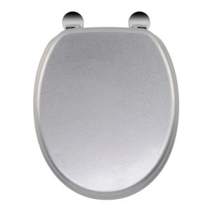 Croydex Silver Quartz Flexi-Fix Toilet Seat (WL601840H) - main image 1