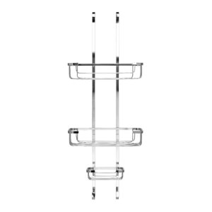 Croydex Stainless Steel Over-Hook Three Tier Basket - Chrome (QM394341) - main image 1