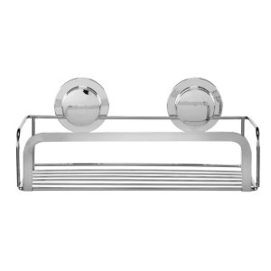 Croydex Stick 'N' Lock Cosmetic Basket - Chrome (QM290641) - main image 1