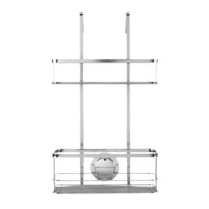 Croydex Stick 'N' Lock Double Hook Over Caddy - Chrome (QM264441) - main image 1