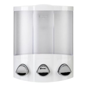 Croydex Triple Shampoo/Soap Dispenser - White (PA660722) - main image 1