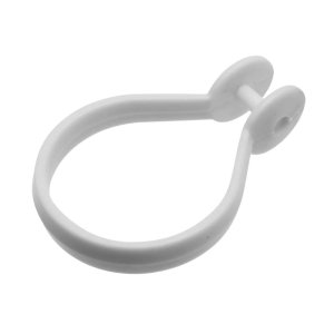 Croydex White Button Curtain Ring (AK142222) - main image 1