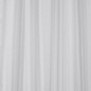 Croydex White Regency Stripe Hook 'N' Hang Shower Curtain (AF289122) - main image 1