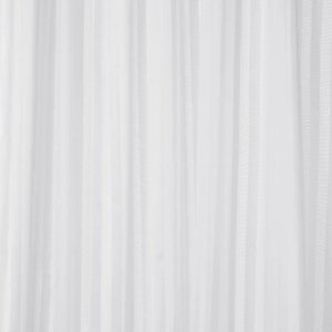Croydex Woven Stripe Shower Curtain - White (AF286122) - main image 1
