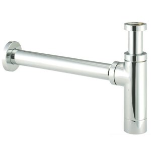 Deva 1.25" Bottle Trap With 300mm Wall Extension - Chrome (VSN625) - main image 1