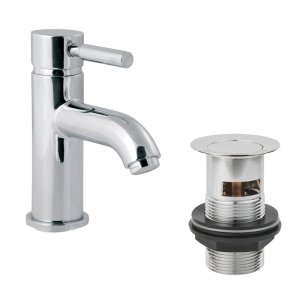 Deva Vision Basin Mixer & Press Top Waste - Chrome (VSN113) - main image 1