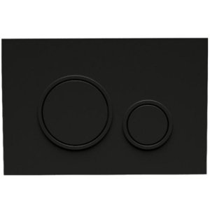Fluidmaster T-Series Circle Dual Flush ABS Plate - Black (P47-0190-0240) - main image 1
