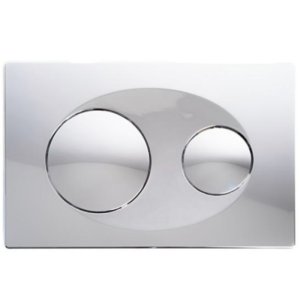 Fluidmaster T-Series Orbi Dual Flush ABS Plate - Gloss Chrome (P40-0120-0240) - main image 1