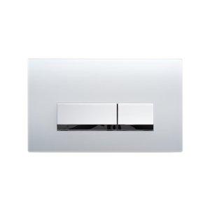 Fluidmaster T-Series Vivente Dual Flush Glass Plate - White (P54-0003-0240) - main image 1