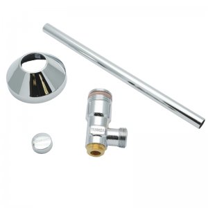 Geberit 1/2" angle stop valve - chrome (215.085.21.1) - main image 1