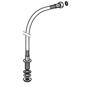 Geberit 390mm 3/8" braided hose (261.358.00.1) - main image 1