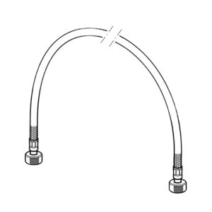 Geberit 450mm 1/2" braided hose (243.341.00.1) - main image 1