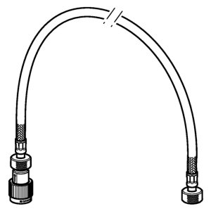 Geberit 800mm 1/2" braided hose (243.340.00.1) - main image 1