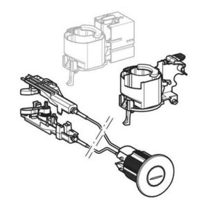 Geberit actuator and lever - chrome (242.507.21.Z) - main image 1