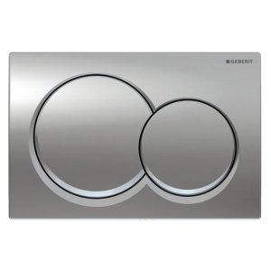 Geberit Alpha01 Dual Flush Plate - Gloss Chrome (115.035.21.1) - main image 1