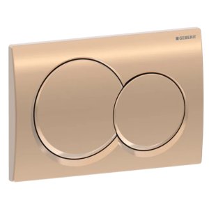 Geberit Alpha01 Dual Flush Plate - Round - Red Gold (115.035.QA.1) - main image 1