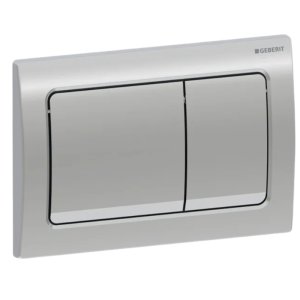 Geberit Alpha01 Dual Flush Plate - Square - Matt Chrome (115.055.46.1) - main image 1