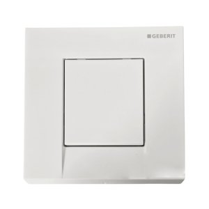 Geberit Bolero pneumatic urinal flush plate - alpine white (241.912.11.1) - main image 1