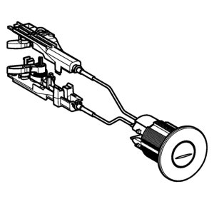 Geberit concealed dual flush actuator (with cable) - chrome (242.508.21.Z) - main image 1