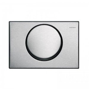 Geberit Delta15 screwable flush plate - stainless steel (115.101.00.1) - main image 1