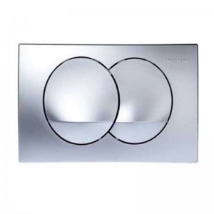 Geberit Delta20 dual flush plate - bright chrome (115.100.21.1) - main image 1
