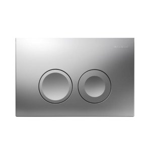 Geberit Delta21 Dual Flush Plate - Matt Chrome (115.125.46.1) - main image 1